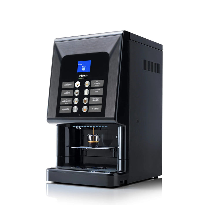 Saeco Phedra Evo TTT Bean to Cup Coffee Machine 1500W: Customizable Interface, High-Capacity Canisters With Powder Milk Option & 8 Beverage Selections