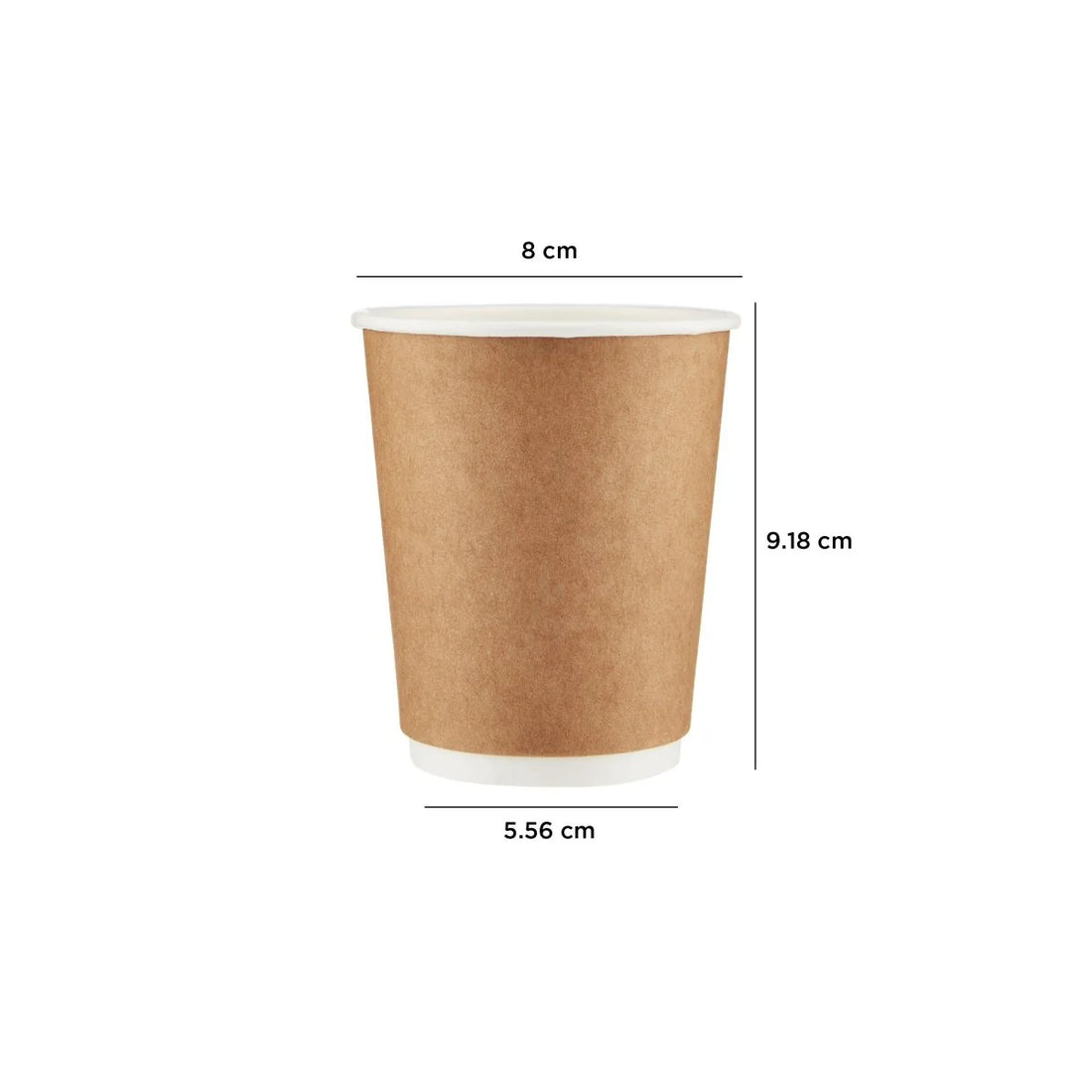 8oz Eco-Friendly Insulated Double Wall Paper Cups (500 Pcs) : Choose Sustainability