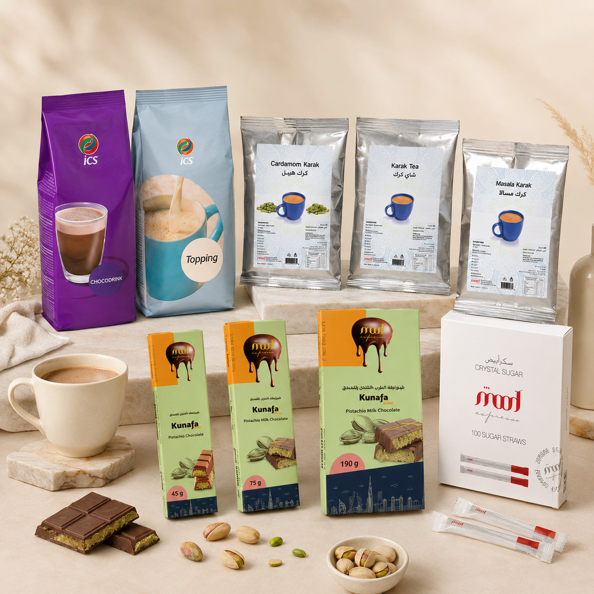 Beverage Premixes, Chocolates & Sugar