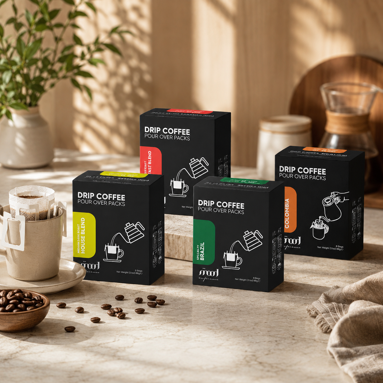 Drip Coffee Pour-Over Pack