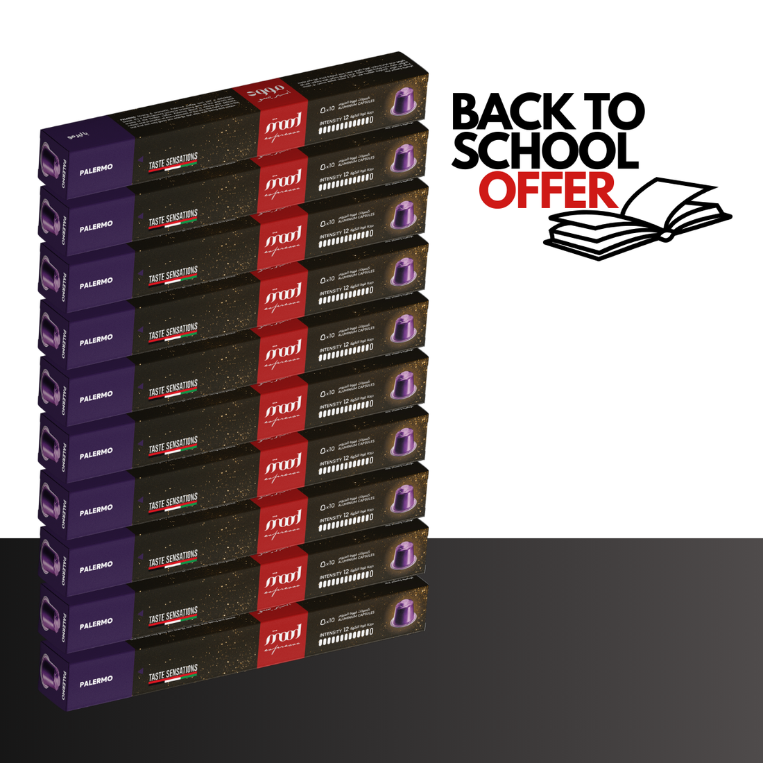 Aluminium Palermo Coffee Bundle – 100-Pod Collection – Back to School 20% OFF 🎒☕