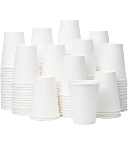 7 Oz Food-Grade Paper Cups (1000 Pcs), Ideal for Coffee & Hot Drinks, Disposable & Recyclable