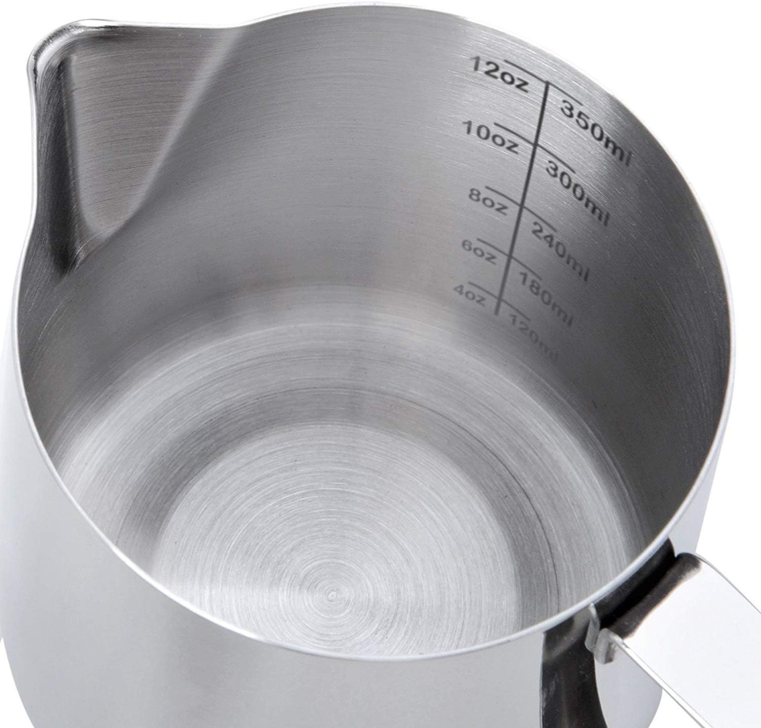 12oz Stainless Steel Coffee Milk Frothing Jug For Dripless Latte Art