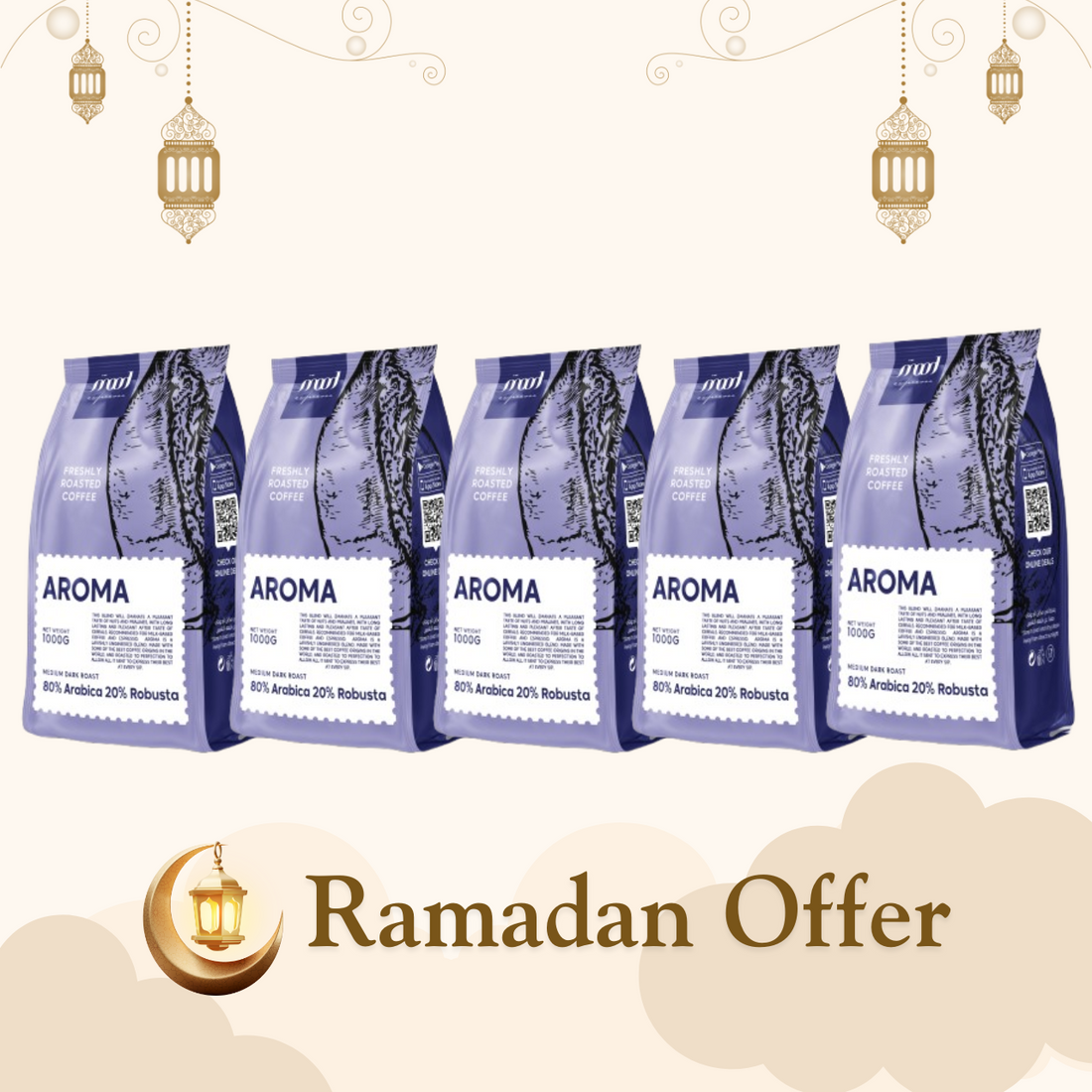 Mood Espresso Aroma Bundle - 5kg (Pack of 5) - Ramadan Month Exclusive🌙☕