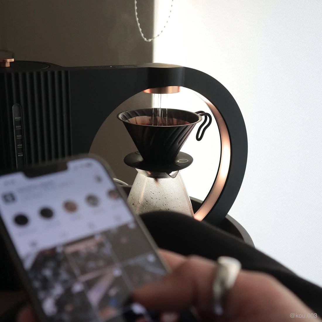 HIROIA HIKARU V60 Smart Brewer – Automatic Pour Over Coffee Machine