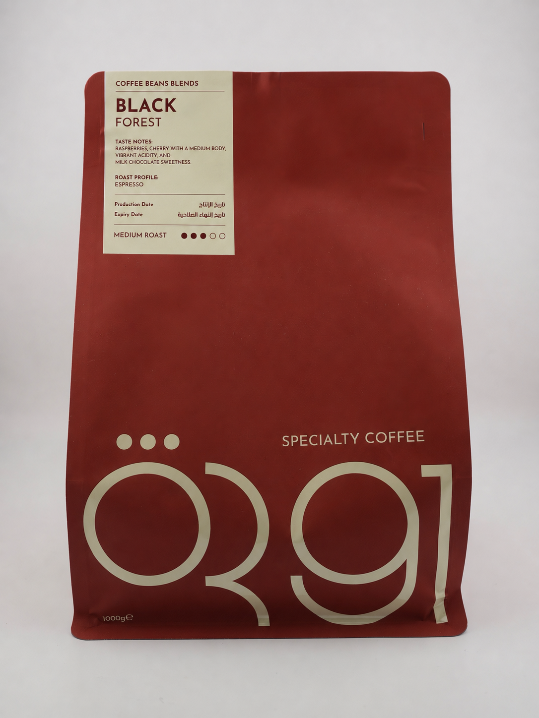 OR91 Black Forest Specialty Coffee Beans – Medium Roast Espresso Blend with Raspberry & Dark Chocolate Notes