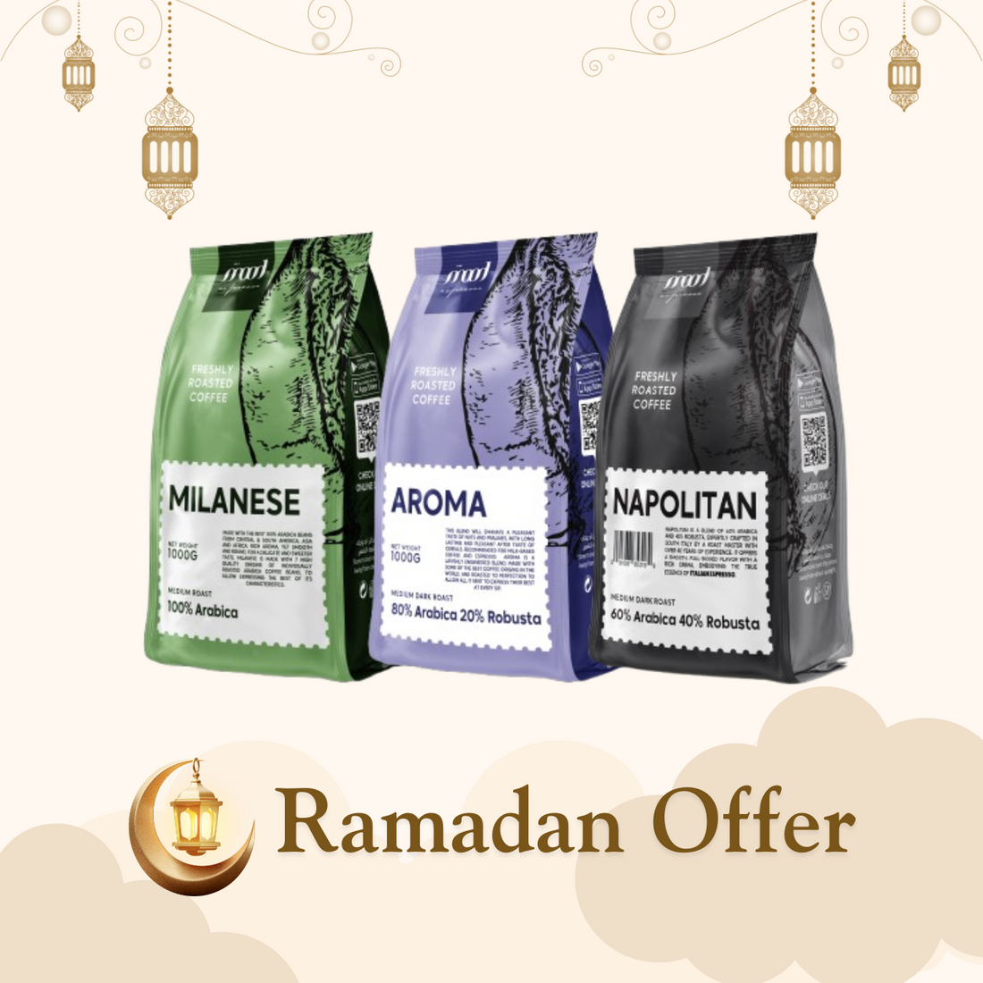 Mood Espresso 3kg Coffee Beans Bundle (Pack of 3) - Ramadan Month Exclusive🌙☕