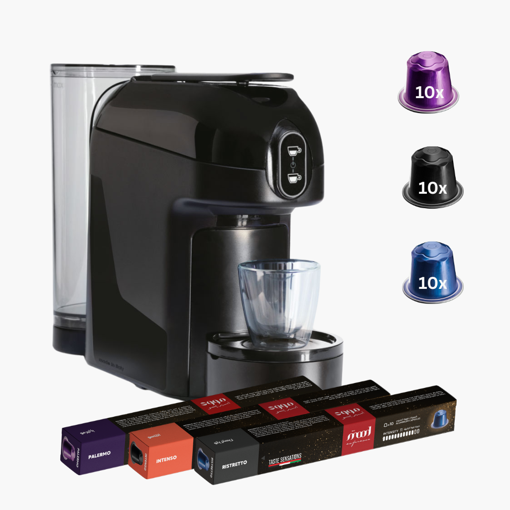 Mood Espresso Joka Compact Espresso Machine With 30 Free Coffee Capsules