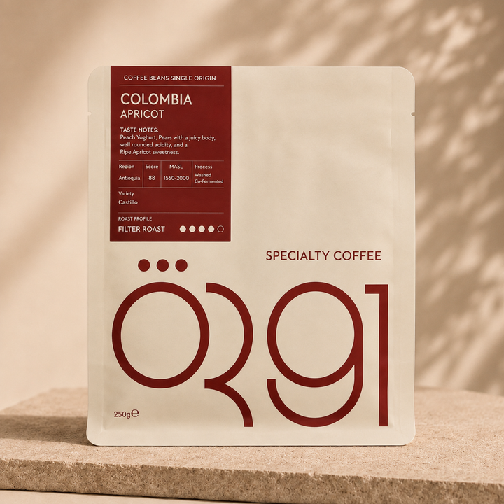 OR91 Colombia Apricot Specialty Coffee Beans, Filter Roast, Limited edition