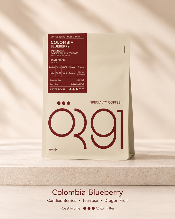 OR91 Colombia Blueberry Specialty Coffee Beans, Filter Roast, Limted Edition