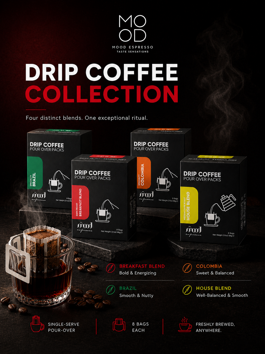 Drip Coffee Explorer Set - 4 Blends