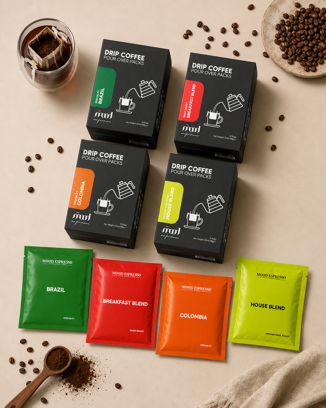 Drip Coffee Explorer Set - 4 Blends