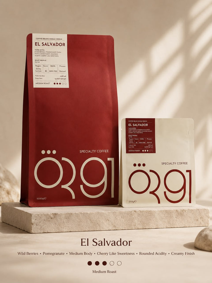 OR91 El Salvador Specialty Coffee Beans, Medium Roast