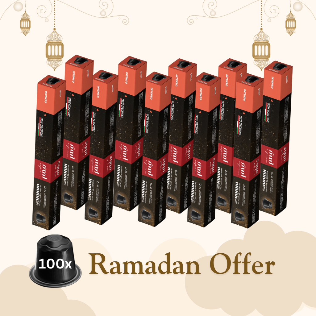 Aluminium Intenso Coffee Bundle - 100-Pod Collection - Ramadan Month Exclusive🌙☕