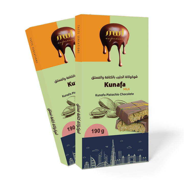 Mood Espresso Kunafa Pistachio Milk Chocolate 190g