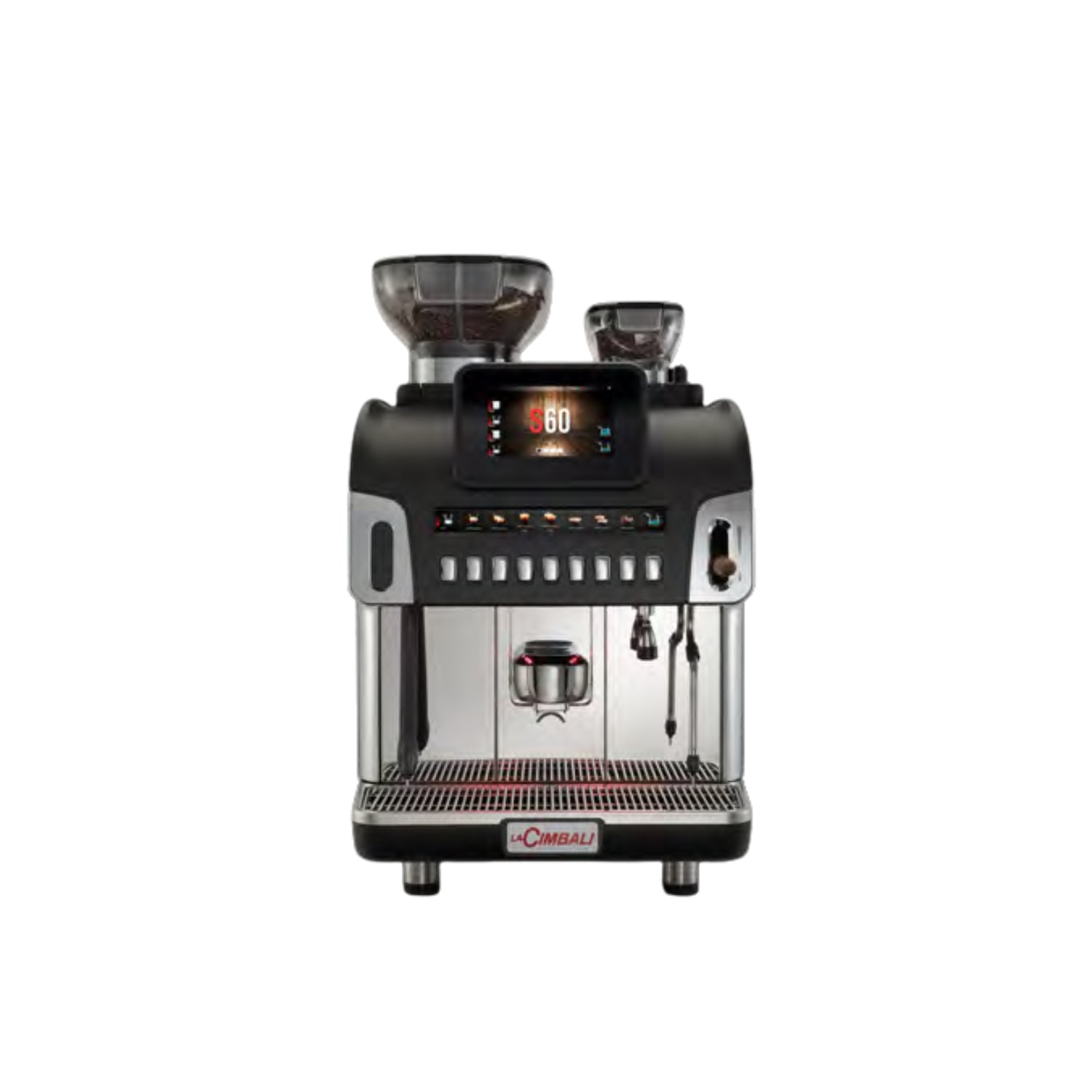LaCimbali S60 S10 Fully Automatic Coffee Machine: Smart & Turbo Steam Cold Touch, Dual Interface, IoT Connectivity, Up to 260 Cups/Hour