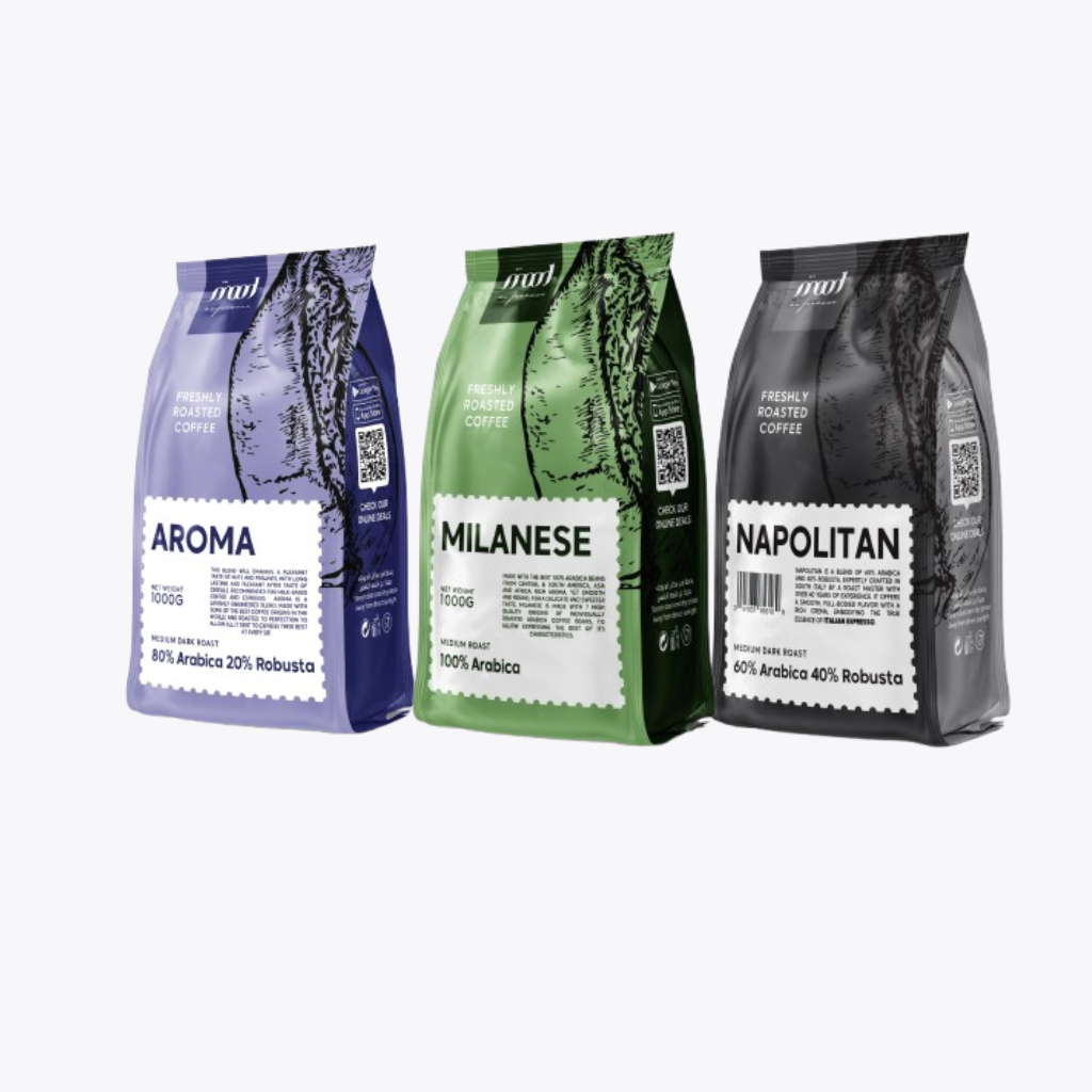 Mood Espresso House Blend Bundle - Aroma,Milanese,Napolitan 3*1Kg Coffee Beans Bundle