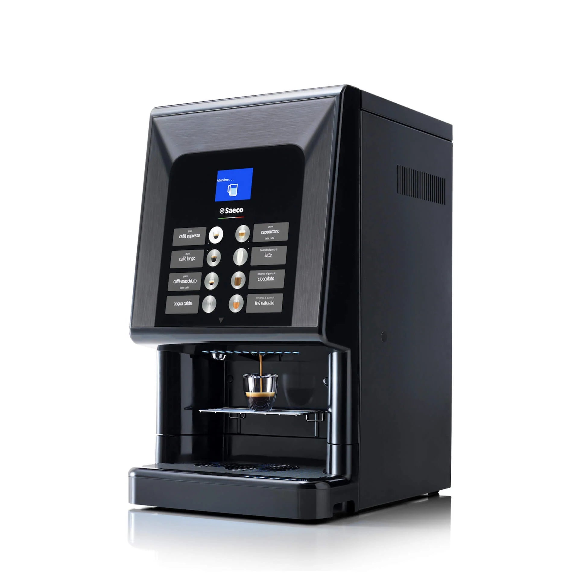 Saeco Phedra Evo Cappuccino Bean to Cup Coffee Machine 1500W: Customizable Interface, High-Capacity Canisters With Fresh Milk Option & 8 Beverage Selections