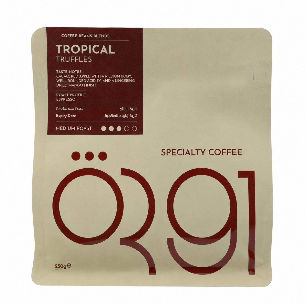 OR91 Tropical Truffles Specialty Coffee Beans Blends – Medium Roast Espresso Blend