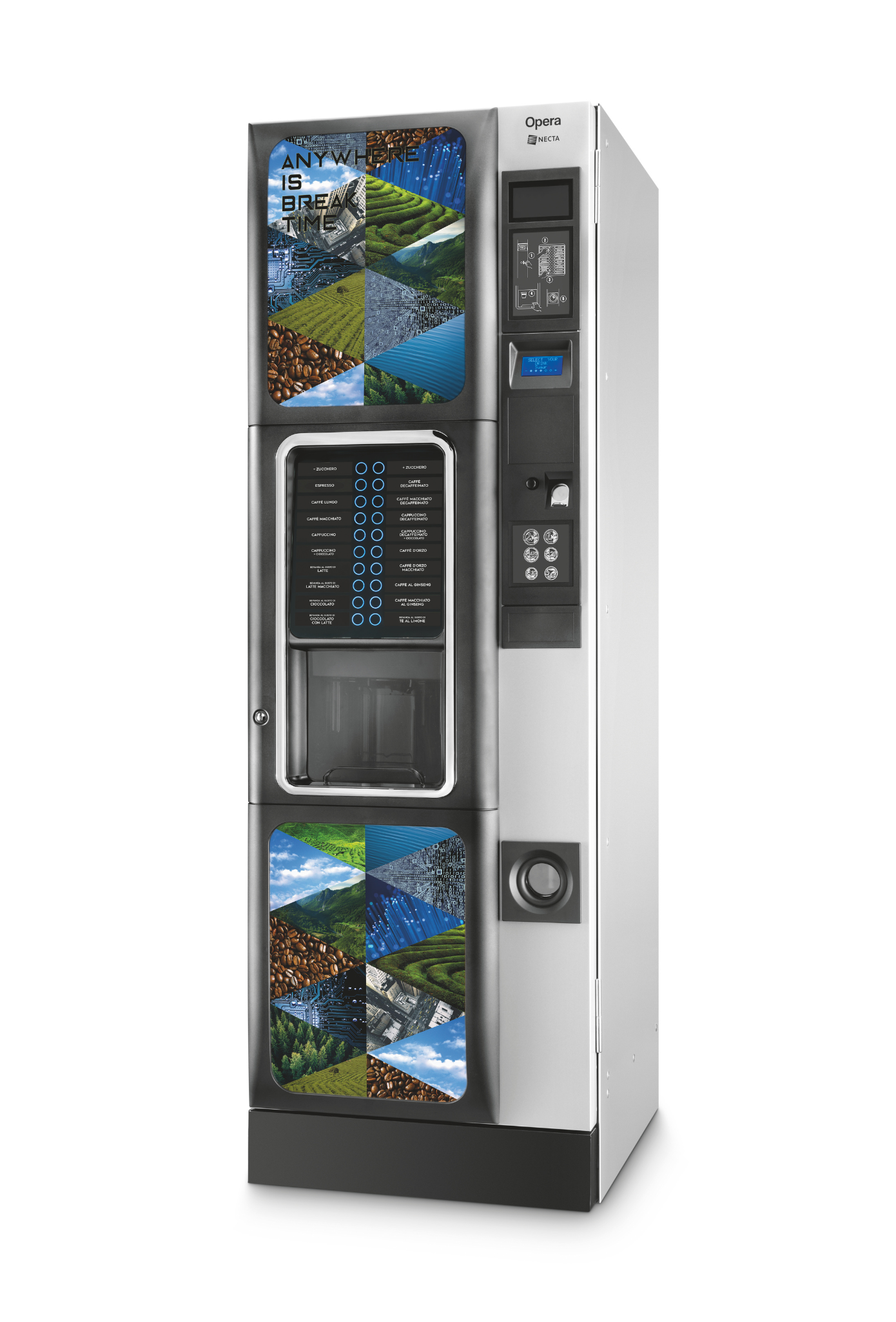 Necta Opera: High-Capacity Automatic Coffee Vending Machine With Advanced User-Friendly Interface