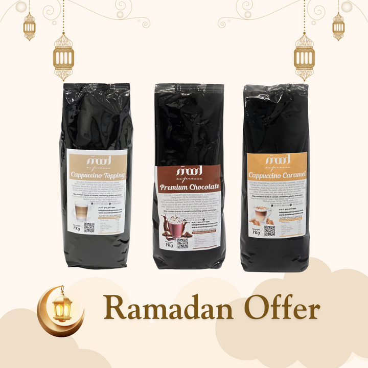 Mood Espresso 3kg Cappuccino & Chocolate Collection (Pack of 3) - Ramadan Month Exclusive🌙☕