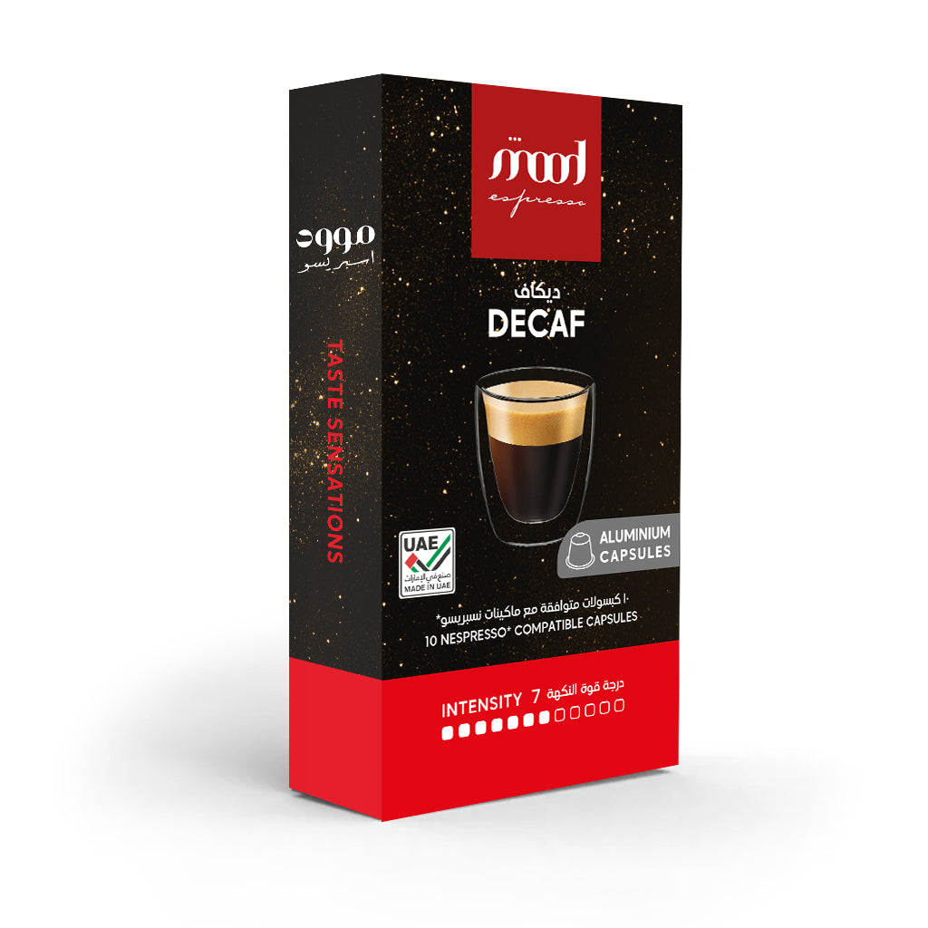 Mood Espresso Nespresso Compatible Aluminium Capsules , Decaf , 10 Capsules , 55 gm