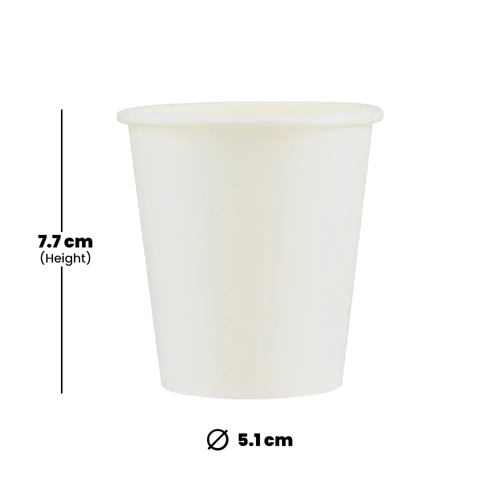 7 Oz Food-Grade Paper Cups (1000 Pcs), Ideal for Coffee & Hot Drinks, Disposable & Recyclable
