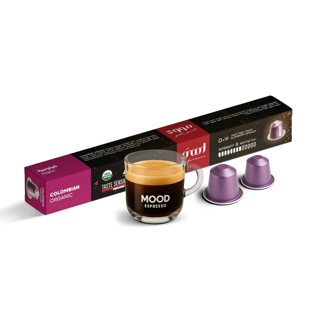 Mood Espresso Mega Coffee Sale – Nespresso Compatible Aluminium Capsules, 10 Pods (52g) | Strong Espresso Blend | 30% Off