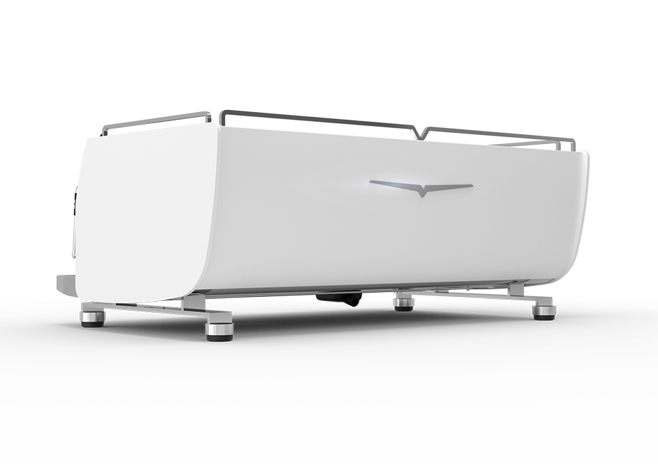 Victoria Arduino Black Eagle Maverick: Rear three-quarter view · White