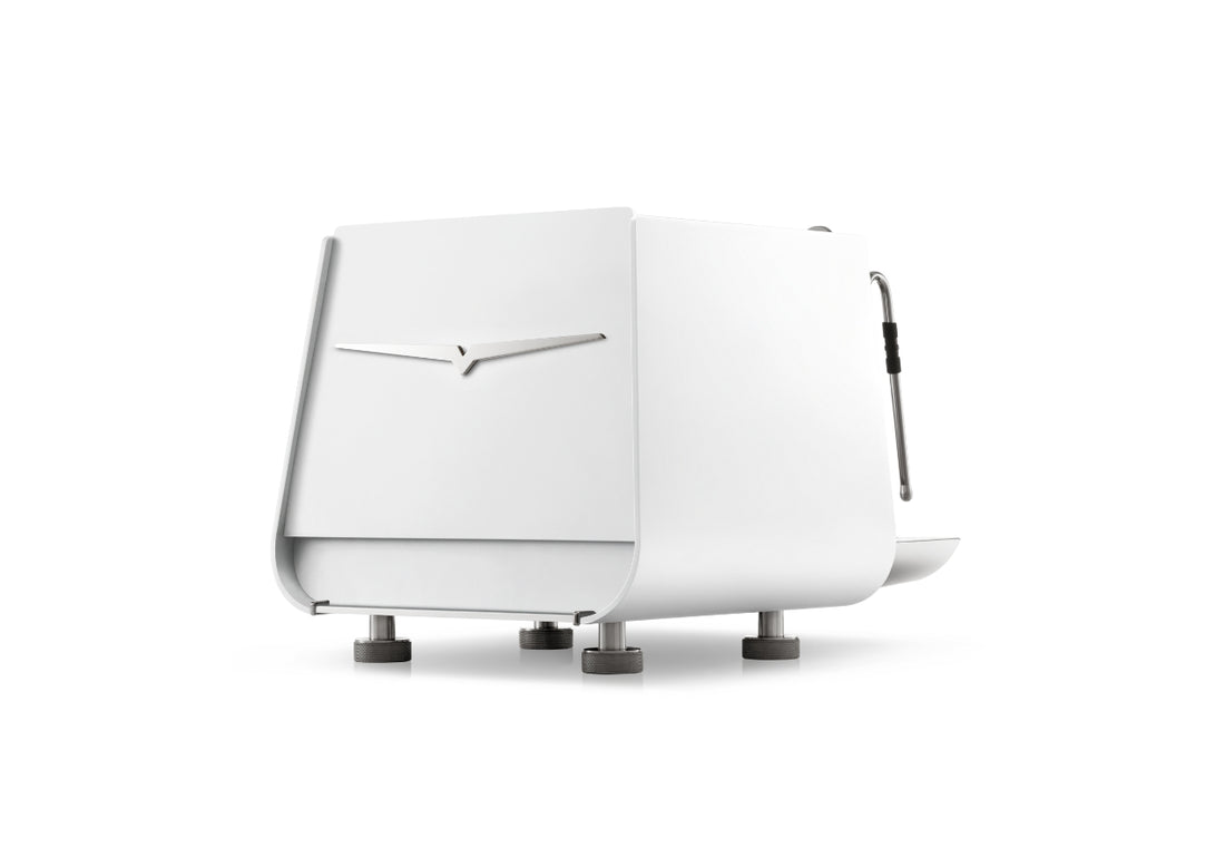 Victoria Arduino E1 Prima PRO: Rear three-quarter · White · 1 group