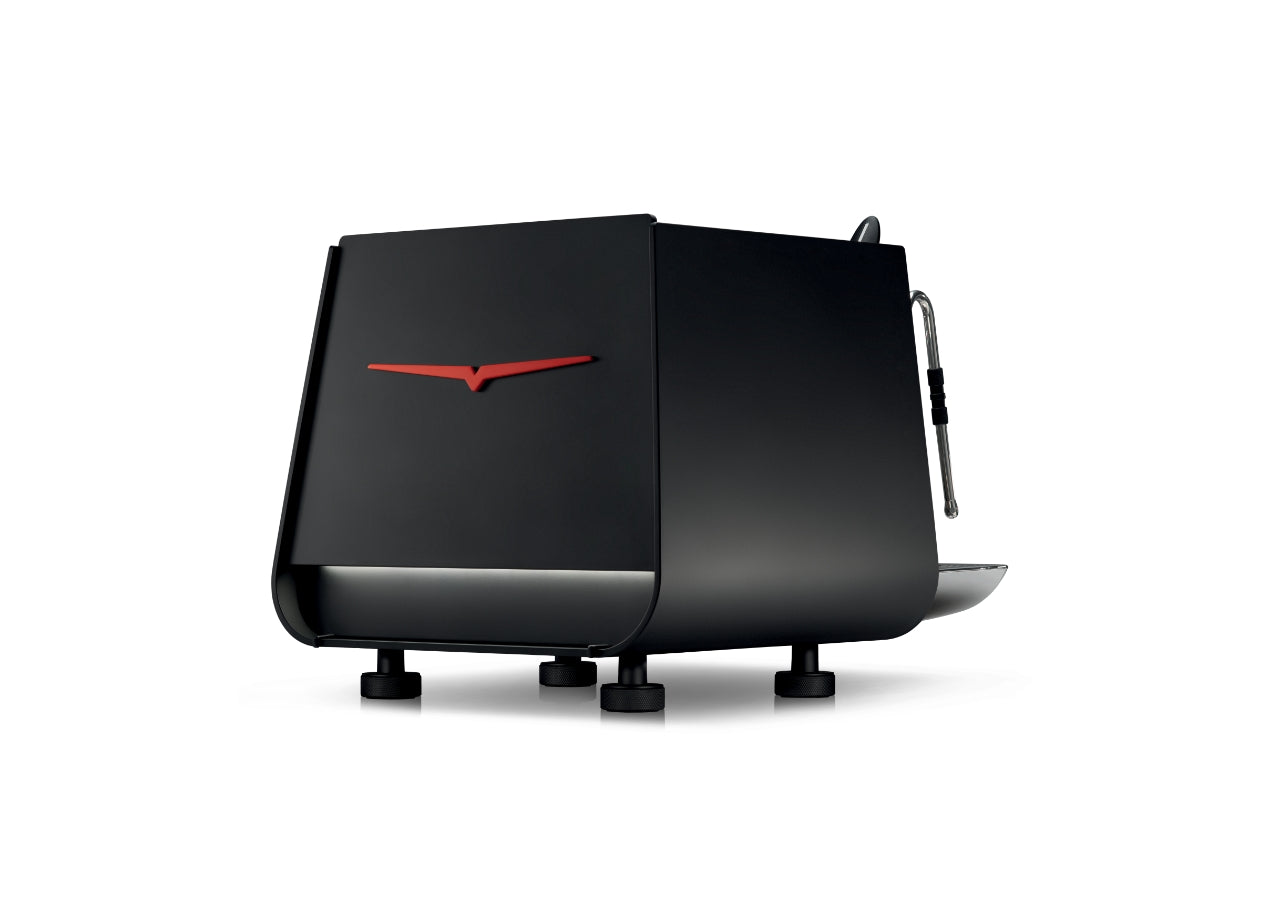 Victoria Arduino E1 Prima PRO: Rear three-quarter · Bold Black · 1 group