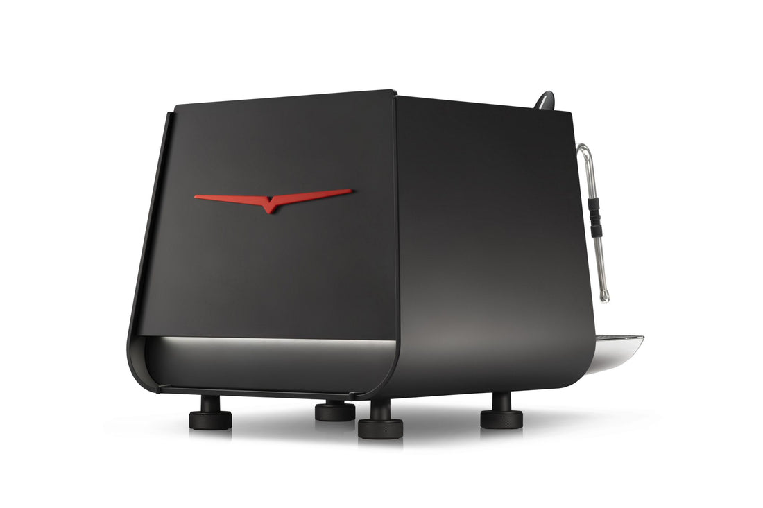 Victoria Arduino E1 Prima PRO: Rear three-quarter · Bold Black · 1 group