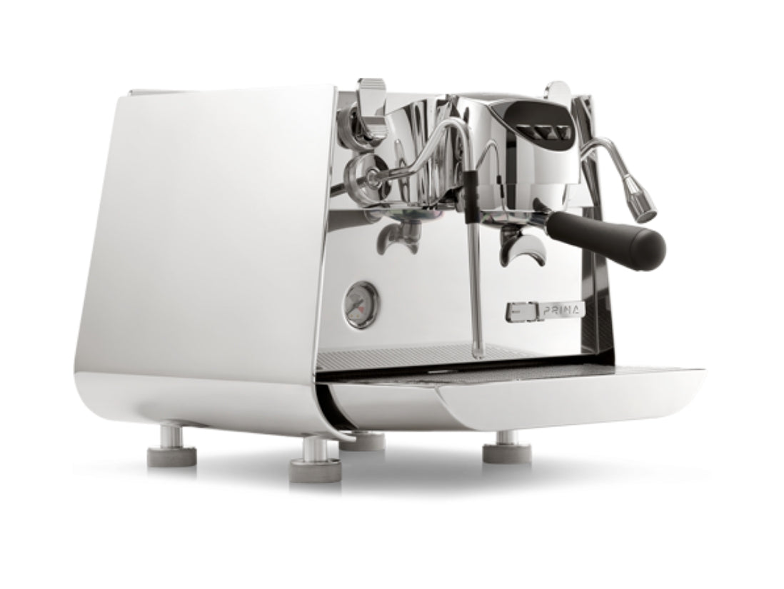 Victoria Arduino Eagle One Prima EXP: Front three-quarter · Stainless Steel · 1 group