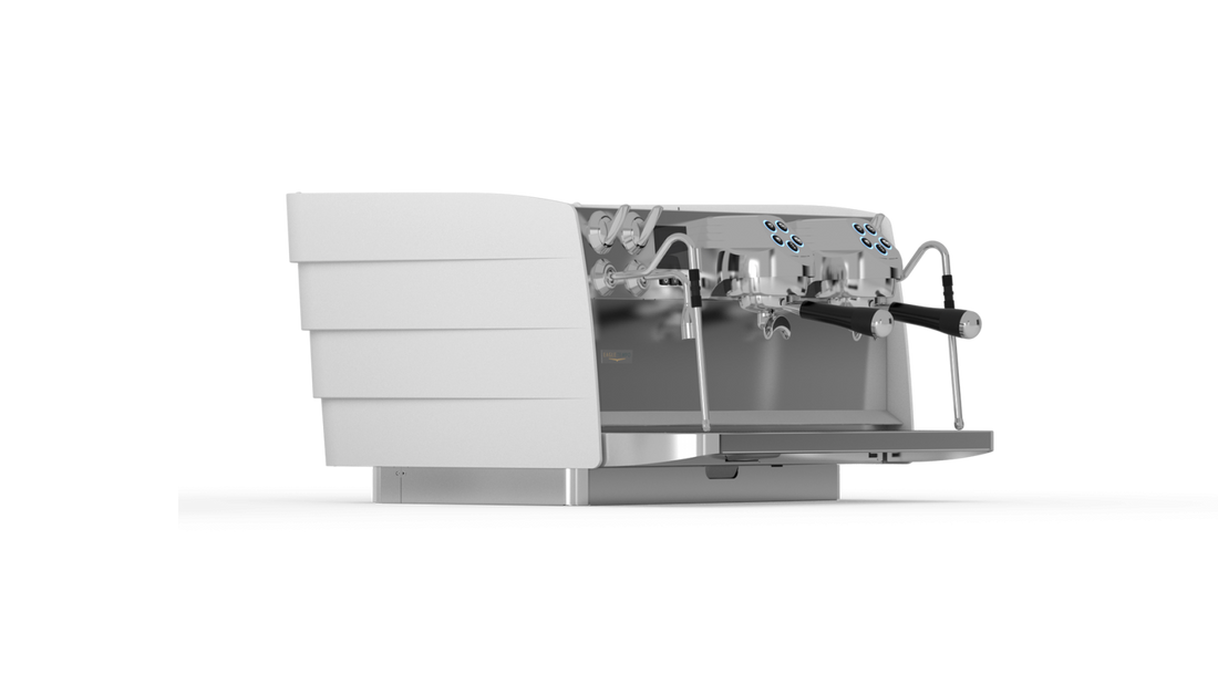Victoria Arduino Eagle Tempo: Front angled view · White · 2 group