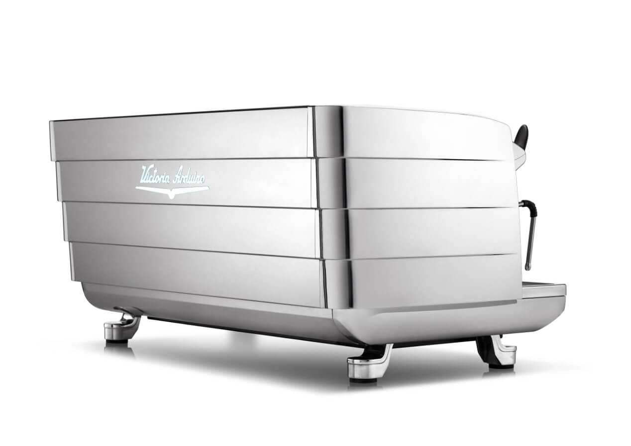 Victoria Arduino White Eagle: Rear angled view · Stainless Steel / Steelux