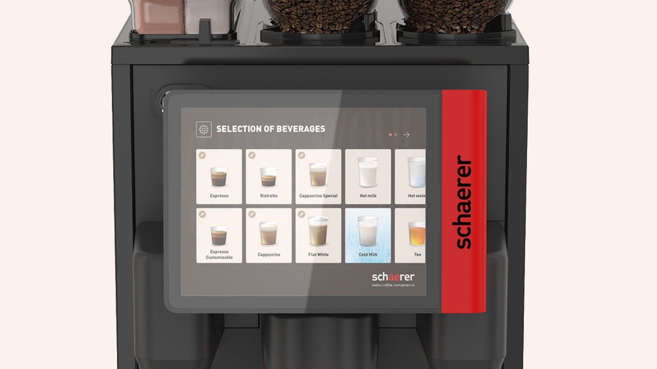 Schaerer Coffee Skye 8-inch touchscreen, official manufacturer detail