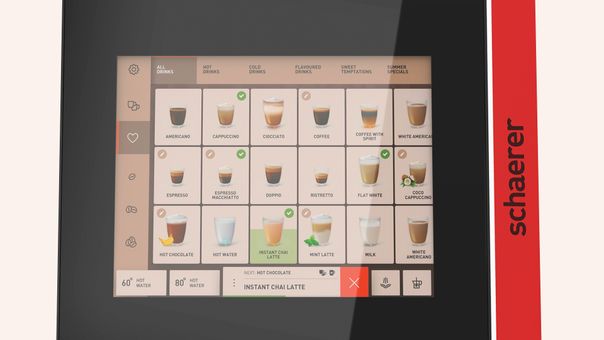 Schaerer Coffee Soul 10 touchscreen, manufacturer detail image