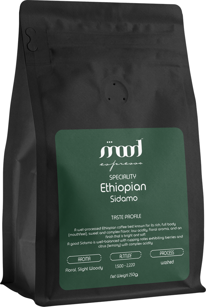 ethiopian sidamo 250 gms bag