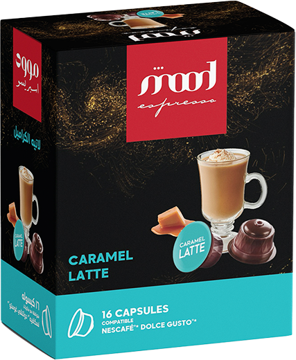 Mood espresso-Nescafe Dolce Gusto Compatible coffee capsules -16 capsule box -caramel latte