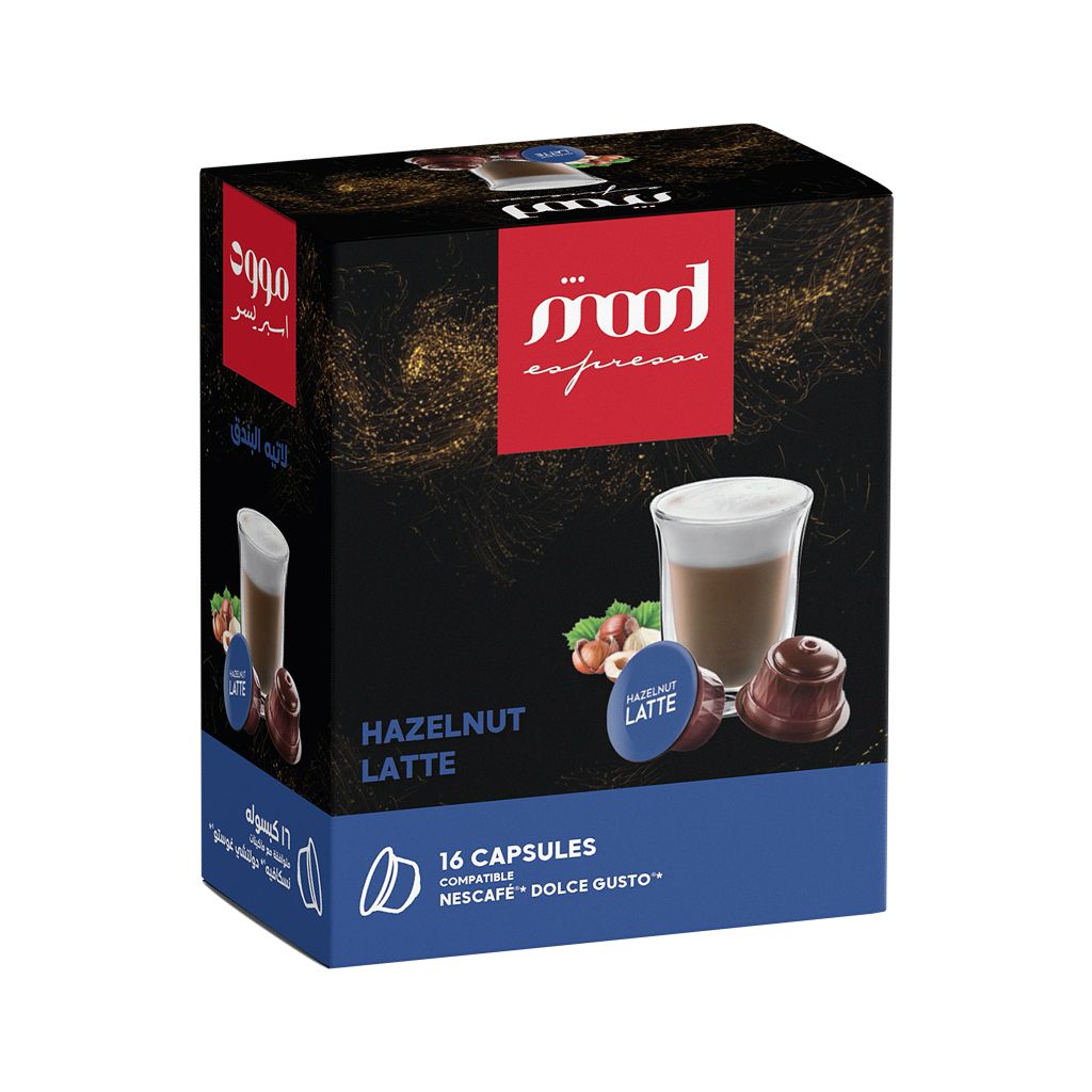 Hazelnut Latte-MOOD ESPRESSO-Nescafe Dolce gusto compatible capsule -16 box 