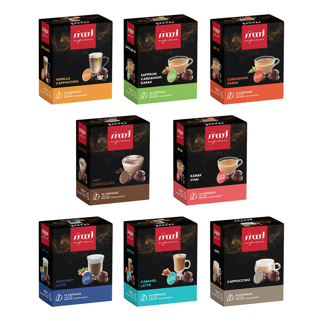 mood espresso - Dolce gusto nescafe offer bundle -pack of eight-pack of 8-dolce gusto Discovery pack