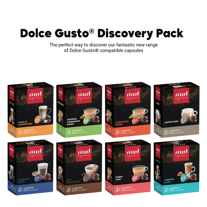 mood espresso - Dolce gusto nescafe offer bundle -pack of eight-pack of 8-dolce gusto Discovery pack 