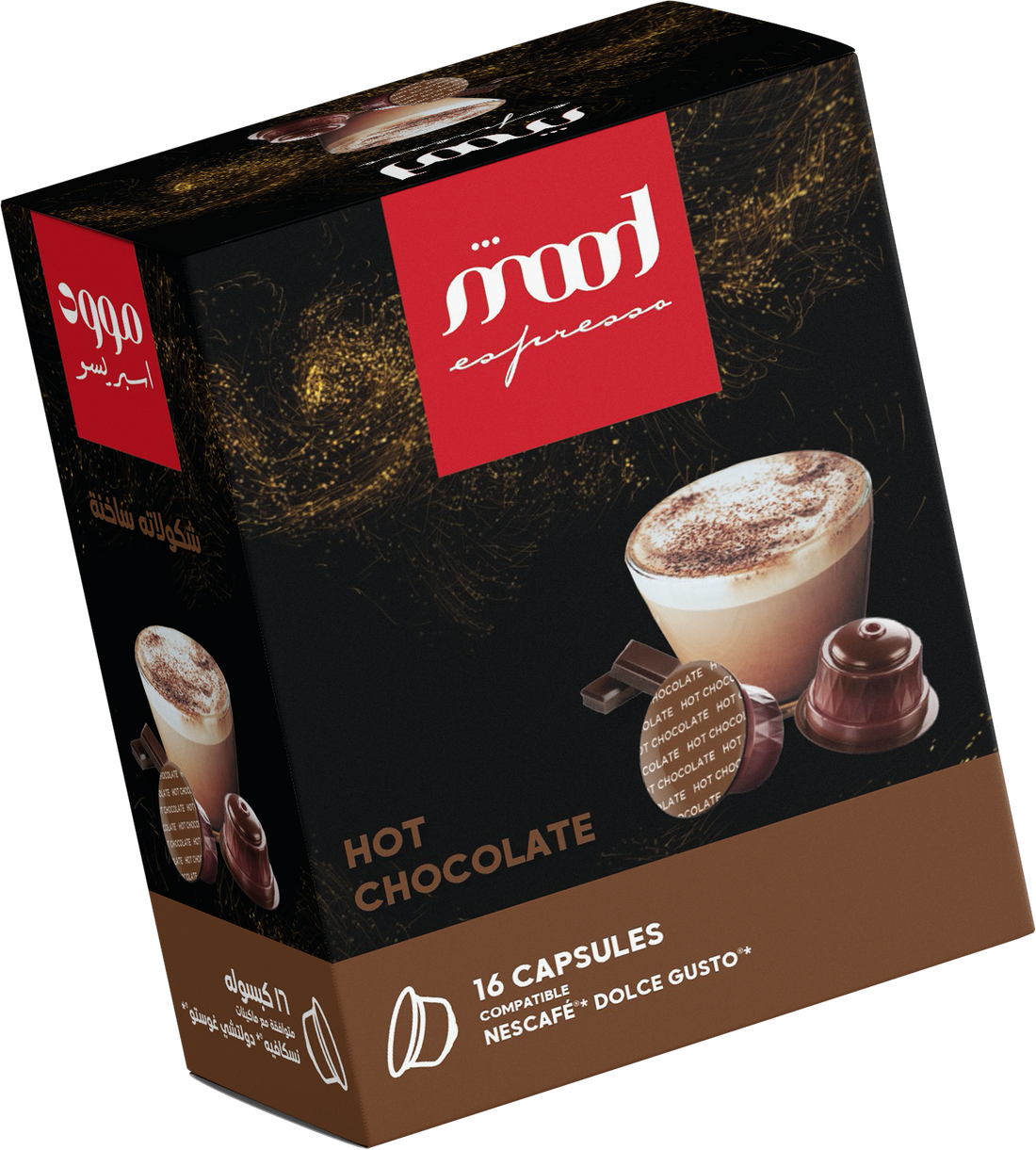 hot chocolate -mood espresso - nescafe dolce gusto compatible coffee capsule-box of 16