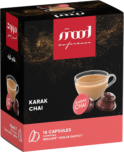 Karak Chai-mood espresso -nescafe dolce gusto compatible tea capsules -box of 16