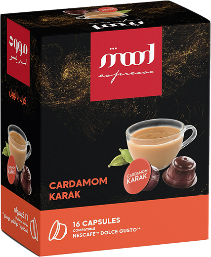 Cardamom Karak Tea-Nescafe dolce gusto compactible capsule -Mood espresso