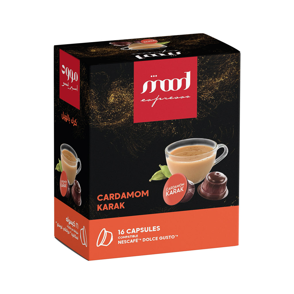 Cardamom Karak Tea-Nescafe dolce gusto compactible capsule -Mood espresso