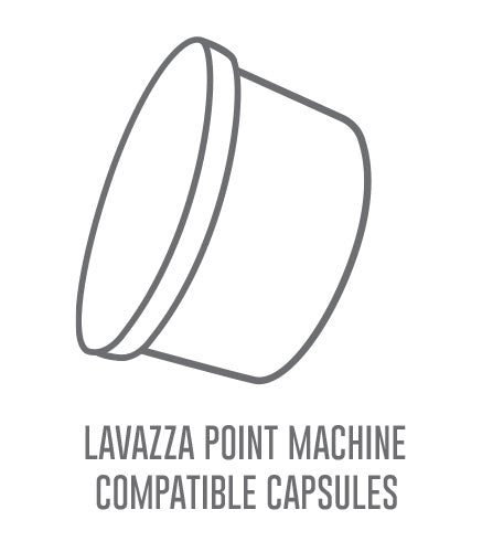 Lavazza Point Compatible Coffee Capsules - Deca Dark Decaffeinated (10 single serve pods)