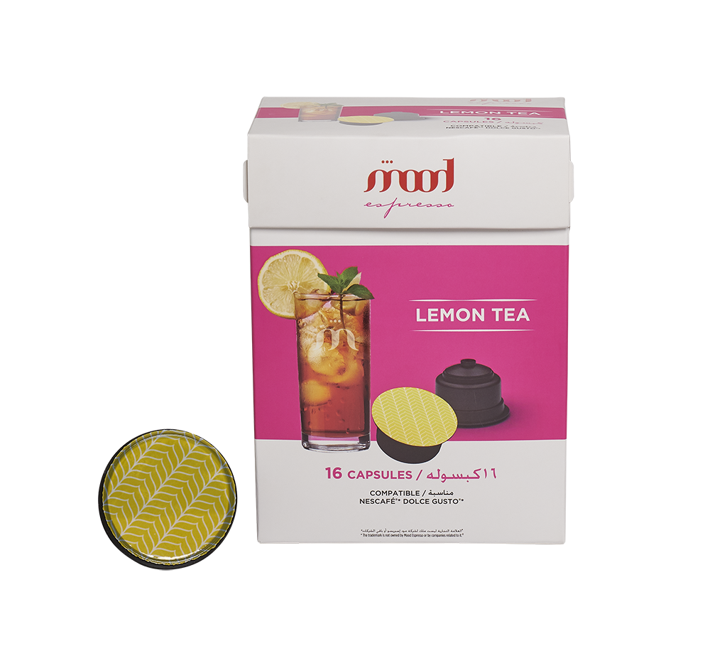 Lemon Tea- Nescafe Dolce gusto Compatible Capsules -Mood espresso-box of 16 capsules