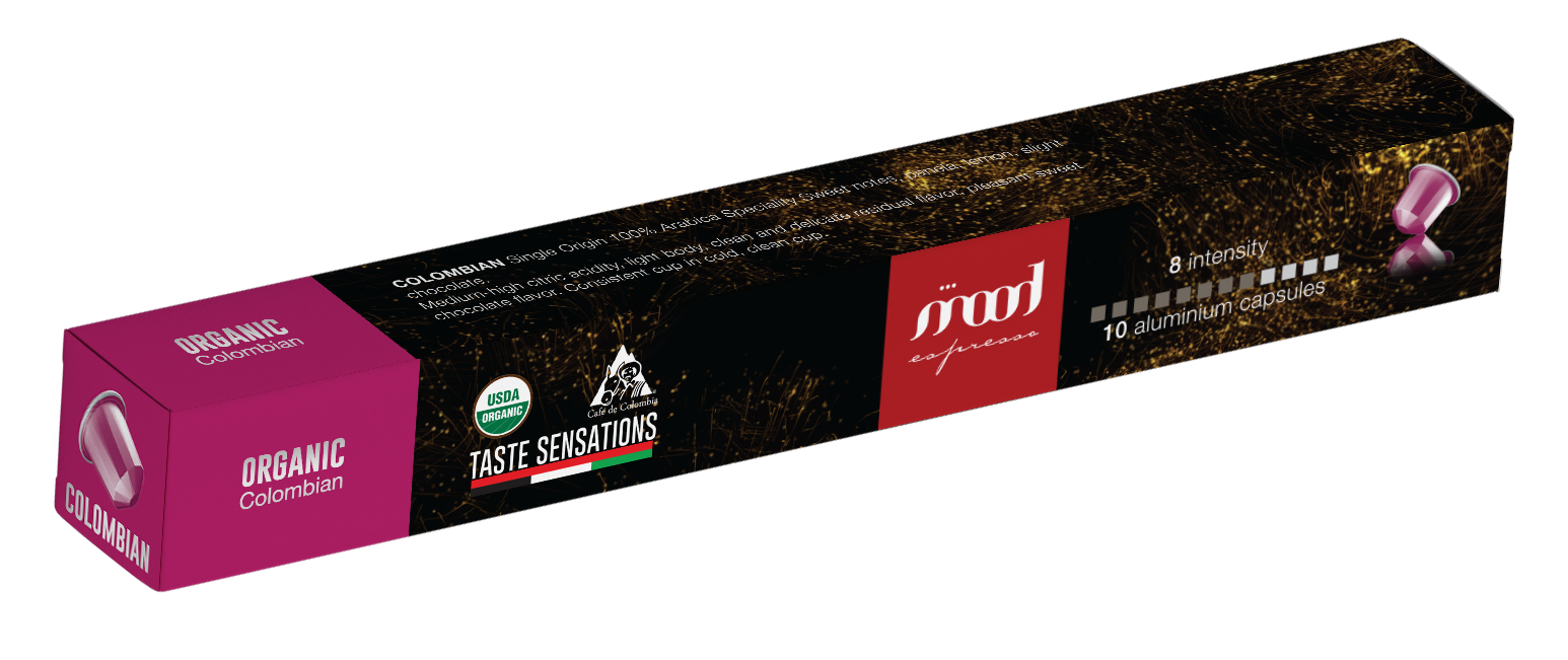 mood espresso colombian organic USDA certified 